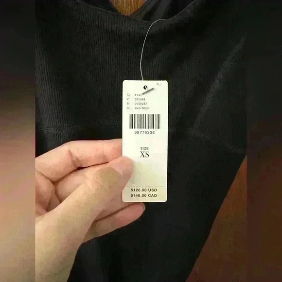 Anthropologie Sweaty Betty Emily Strappy Back Rib Dress in Black - Picture 10 of 12